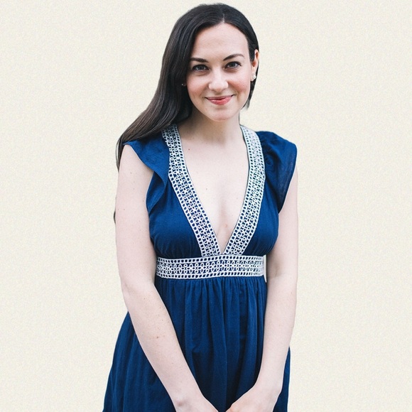 J. Crew Ruffle Deep V-Neck Beach Dress - Picture 3 of 9